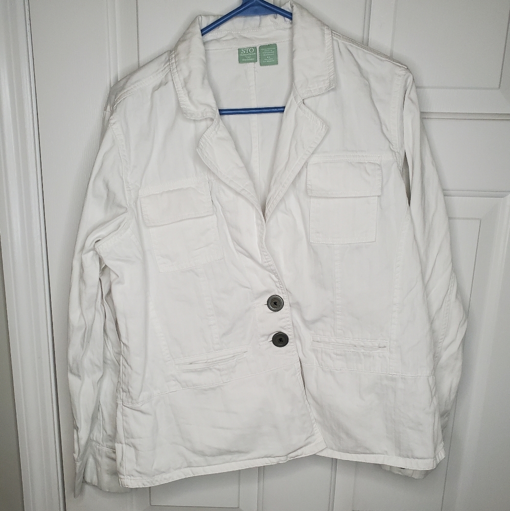 STO Susquehanna Trail Outfitters White Blazer XL